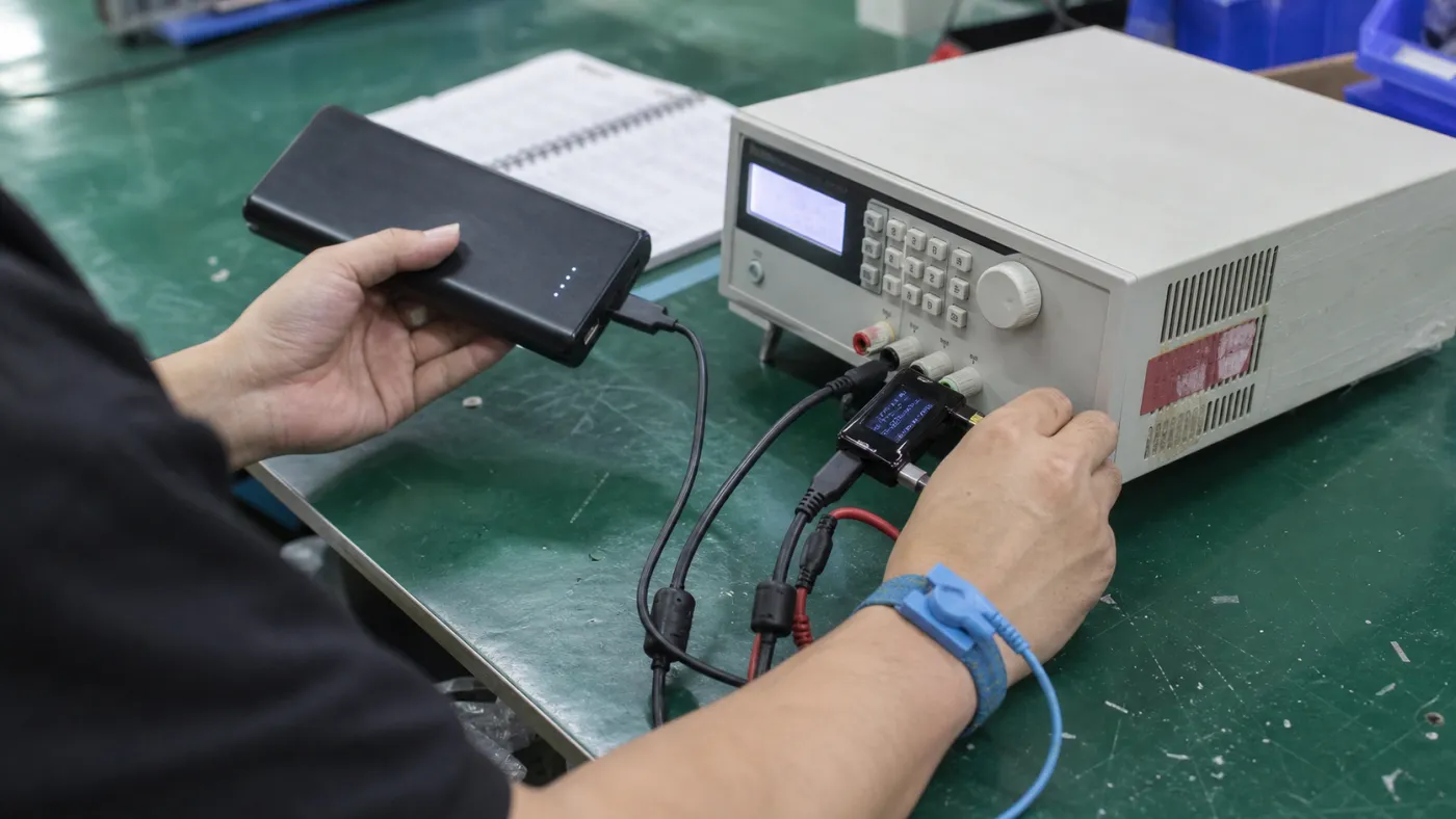 Power bank quality and electrical testing